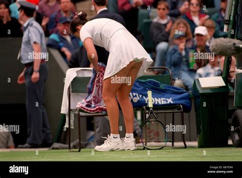 Tennis Wimbledon'97. Monica Seles, USA Stock Photo - Alamy