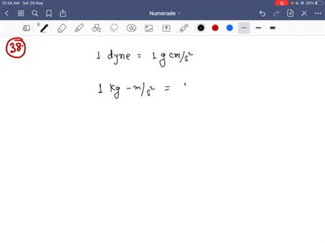 SOLVED:In The cgs unit of force is the d yne, equal to 1 g cm / s^2 ...