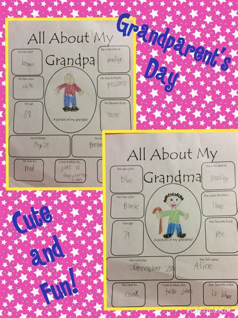 Grandparents Day Activities Free - Design Corral