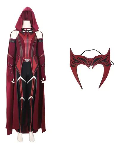 Disfraz De Bruja Escarlata Para Cosplay De Wanda Maximoff Cuotas Sin