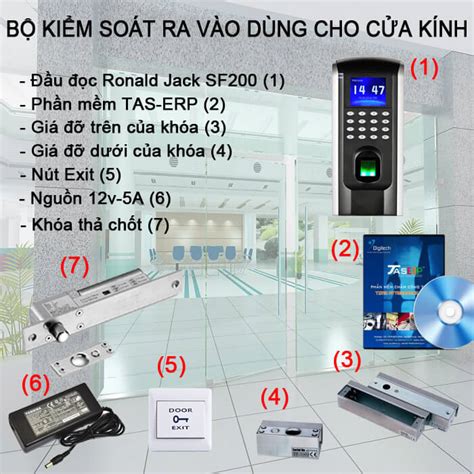 Bộ Sản Phẩm Kiểm Soát Ra Vào Bằng Vân Tay Cho Cửa Kính Ronald Jack Sf200 Smartface Cung Cấp