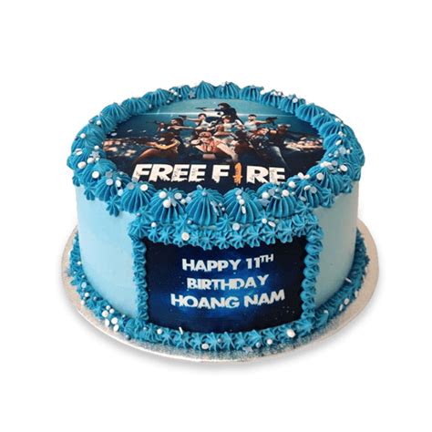 Free Fire Photo Cake - Cake Owls