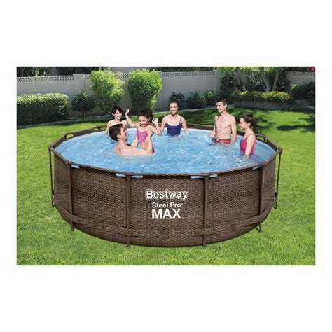 Piscine Ronde X H M Bestway Steel Pro Max