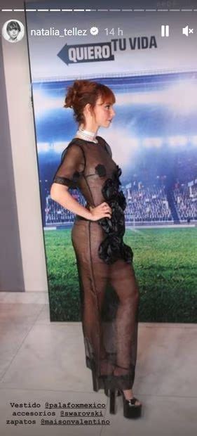 Critican A Natalia Tellez Por Usar Vestido Transparente De Mal Gusto