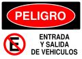 Peligro Entrada Y Salida De Vehiculos