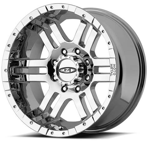 16 Moto Metal Mo951 Chrome Wheel 16x8 8x65 0mm Chevy Silverado Gmc