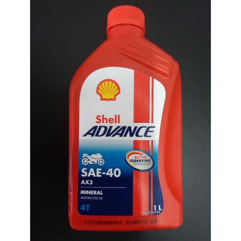 Shell Advance Sae T Original Minyak Hitam Oil Shopee Malaysia