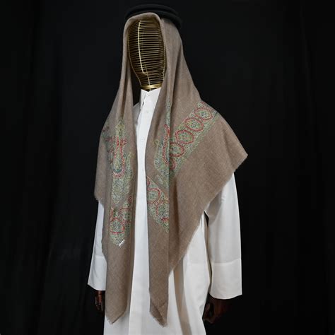 Kashmiri Shawl with Contemporary Pattern - Sheenkashmir