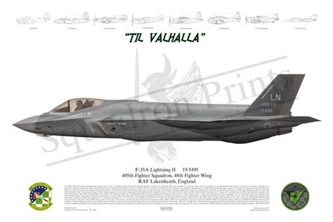 Th Fs F A Lightning Ii Squadron Print Print Squadron Prints