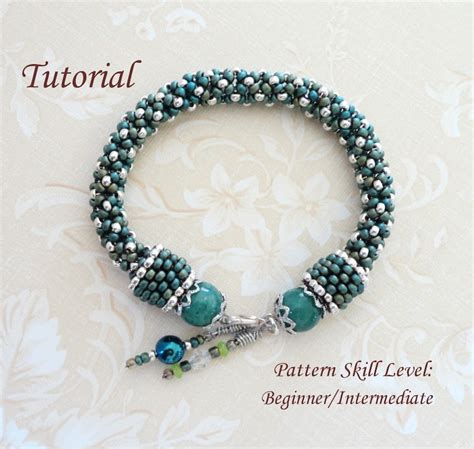 Kashba Beaded Bracelet Beading Tutorial Beadweaving Pattern Etsy