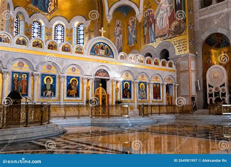 Belgrade Serbia December Interior Of Saint Sava Temple