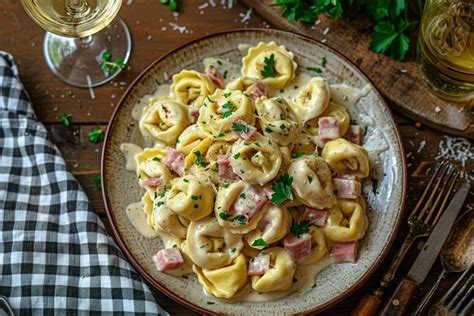 Tortellini Au Jambon Et La Cr Me Recette D Licieuse