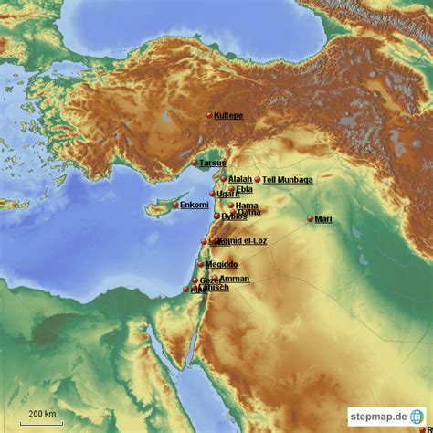 Stepmap Syrien Fundorte Landkarte F R Asien