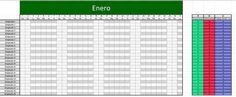 ᐉ Plantilla Excel Calendario Vacaciones Empleados 2022