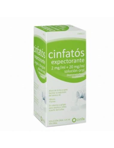 CINFATOS EXPECTORANTE 10 Mg 100 Mg 18 SOBRES SOLUCION ORAL Farmacia