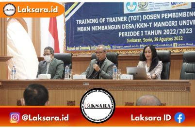 LPPM Unud Gelar Training Of Trainer DPL MBKM Membangun Desa KKN T