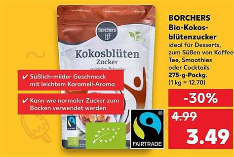 Borschers Bio kokos Blütenzucker Angebot bei Kaufland 1Prospekte de