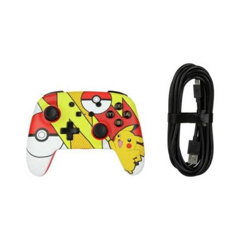 Spirit Of Gamer Pack Manette Switch Filaire Nintendo Pokemon Pikachu