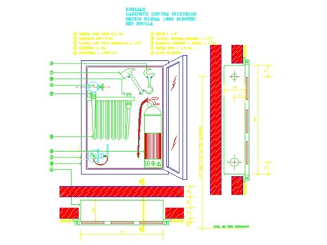 Gabinete Contra Incendios En Autocad Descargar Cad 4737 Kb Bibliocad