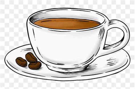Cup Coffee Sticker Design Element Premium Png Sticker Rawpixel