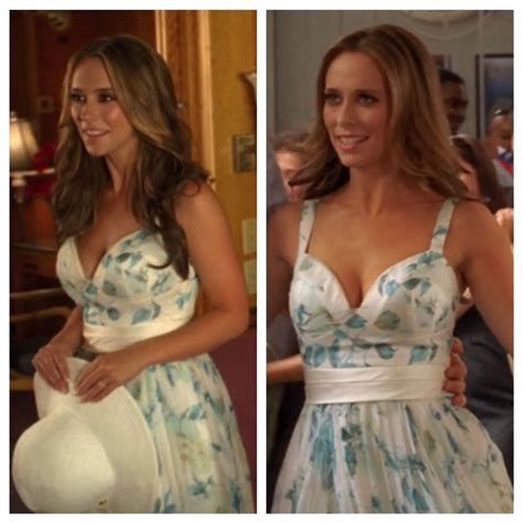 Melinda Gordons Jennifer Love Hewitt Blue And White Floral Dress On