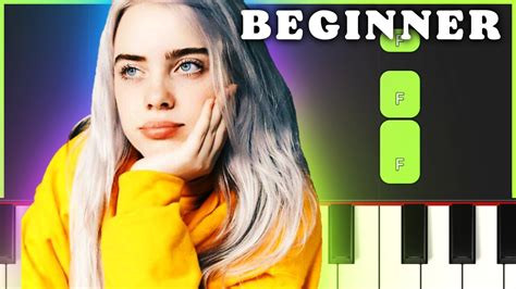 TV Billie Eilish BEGINNER PIANO TUTORIAL YouTube