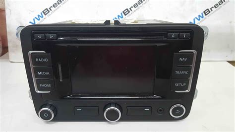 Volkswagen Passat B7 2010 2015 Radio Cd Player Head Unit SAT Nav