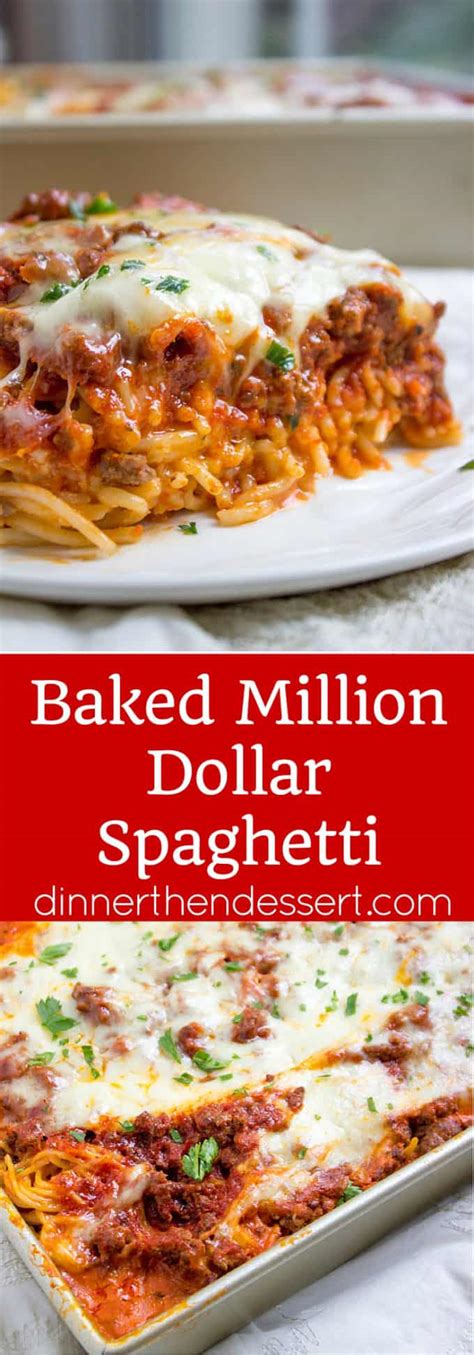 Baked Million Dollar Spaghetti Recipe Video Dinner Then Dessert