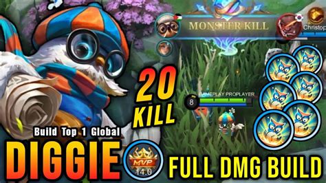 20 Kills Diggie Full Damage Build Is Broken Build Top 1 Global