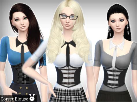 The Sims Resource Corset Blouse