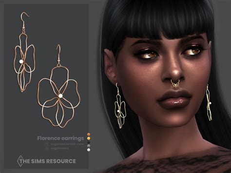 The Sims Resource Florence Earrings