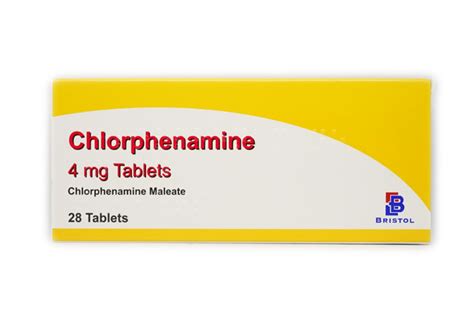 Chlorphenamine Tabs 4mg Bury Healthcare Online