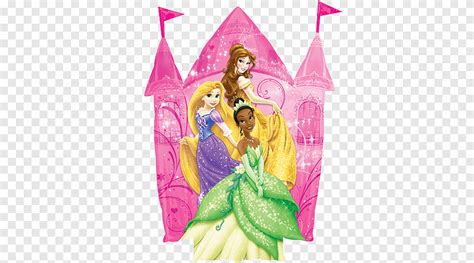 Princess Mylar Balloon Pink Castle Png