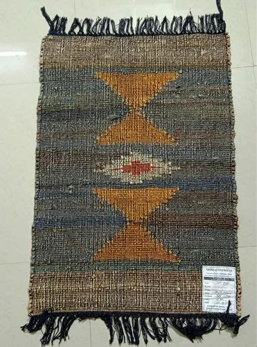 Handmade Multicolor Jute Cotton Rug, For Floor Covering, 2x3 Feet at Rs ...