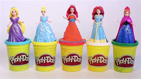 Disney Princess Magiclip Dolls Play Doh Dress How To Make Playdough