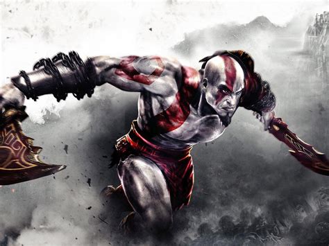 Kratos fighting in God of War 3 HD desktop wallpaper : Widescreen ...