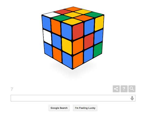 Google Doodle Celebrates the Rubik's Cube's 40th Anniversary