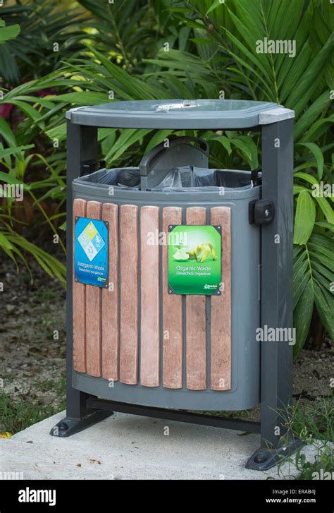 Bin For Organic And Inorganic Waste Stock Photo Alamy