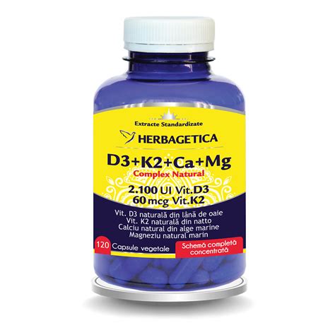 Complex Natural D K Ca Mg Capsule Vegetale Herbagetica