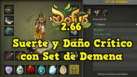 Dofus Mejoramos El Set De Suerte Y Cr Tico Koliseos Vs Con