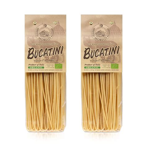 Morelli Bucatini Pasta Noodles Premium Organic Italian Pasta From