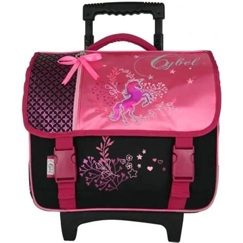 Cartable Roulettes Cybel Cheval Licorne Cm Rose U Cdiscount