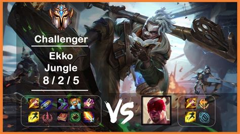 Jungle Ekko Vs Lee Sin KR Challenger Patch 12 3 YouTube