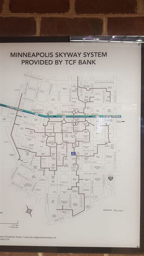 Map Of The Skyway Minneapolis Skyway Minneapolis Skyway