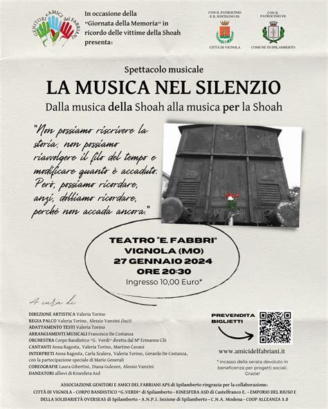 Al Fabbri Di Vignola La Musica Nel Silenzio Dalla Musica Della Shoah