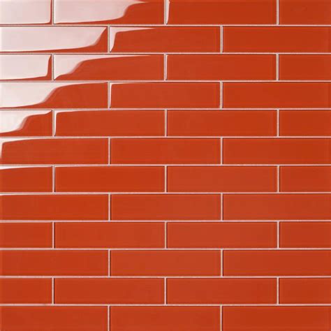 Ivy Hill Tile Contempo Orange 2 In X 0 31 In Polished Glass Wall Tile Sample Ext3rd102577