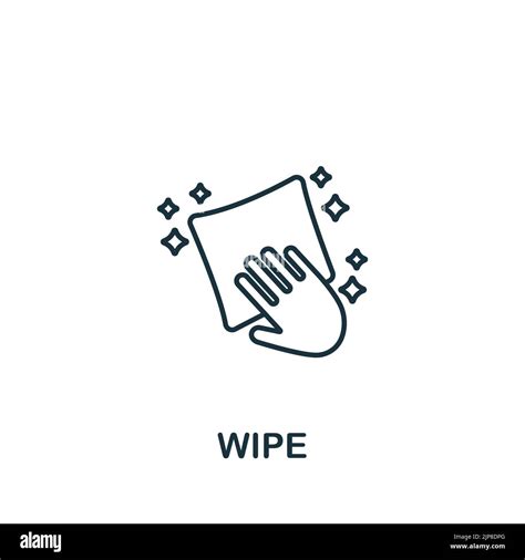 Wipe Icon Line Simple Line Housekeeping Icon For Templates Web Design