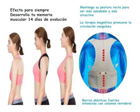 Chaleco Corrector De Postura Con Imanes Para Hombre Y Mujer Meses