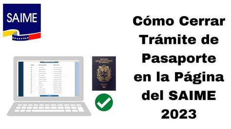 C Mo Cerrar Tr Mite De Pasaporte O Pr Rroga Saime Caralberz Youtube