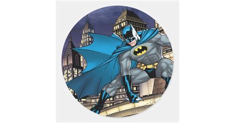 Batman Scenes Tower Classic Round Sticker Zazzle